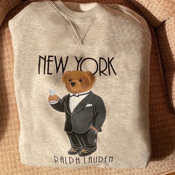 Ralph Lauren Tops - New Ralph Lauren NY Polo Bear Sweatshirt